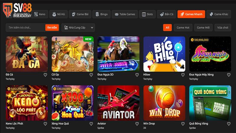 Kho game hấp dẫn nổ hũ lớn rinh quà khủng